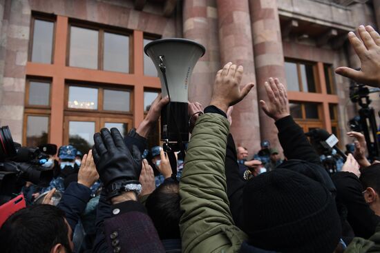 Акция протеста в Ереване