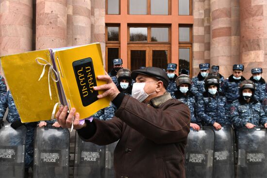 Акция протеста в Ереване