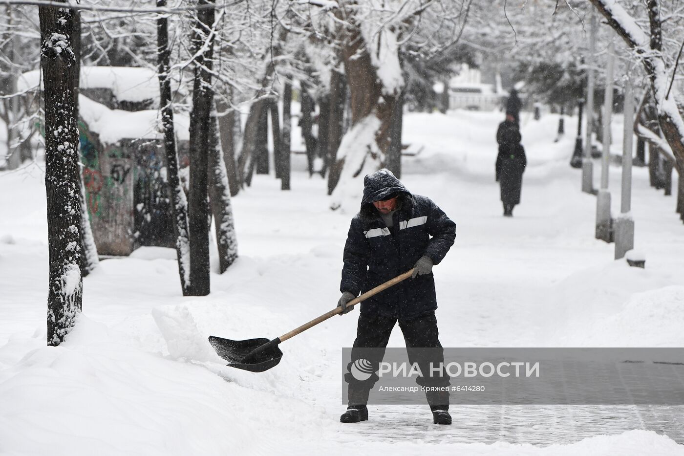 Снег в Новосибирске