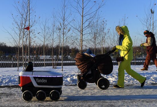 Робот-курьер "Яндекс.Ровер" в Иннополисе