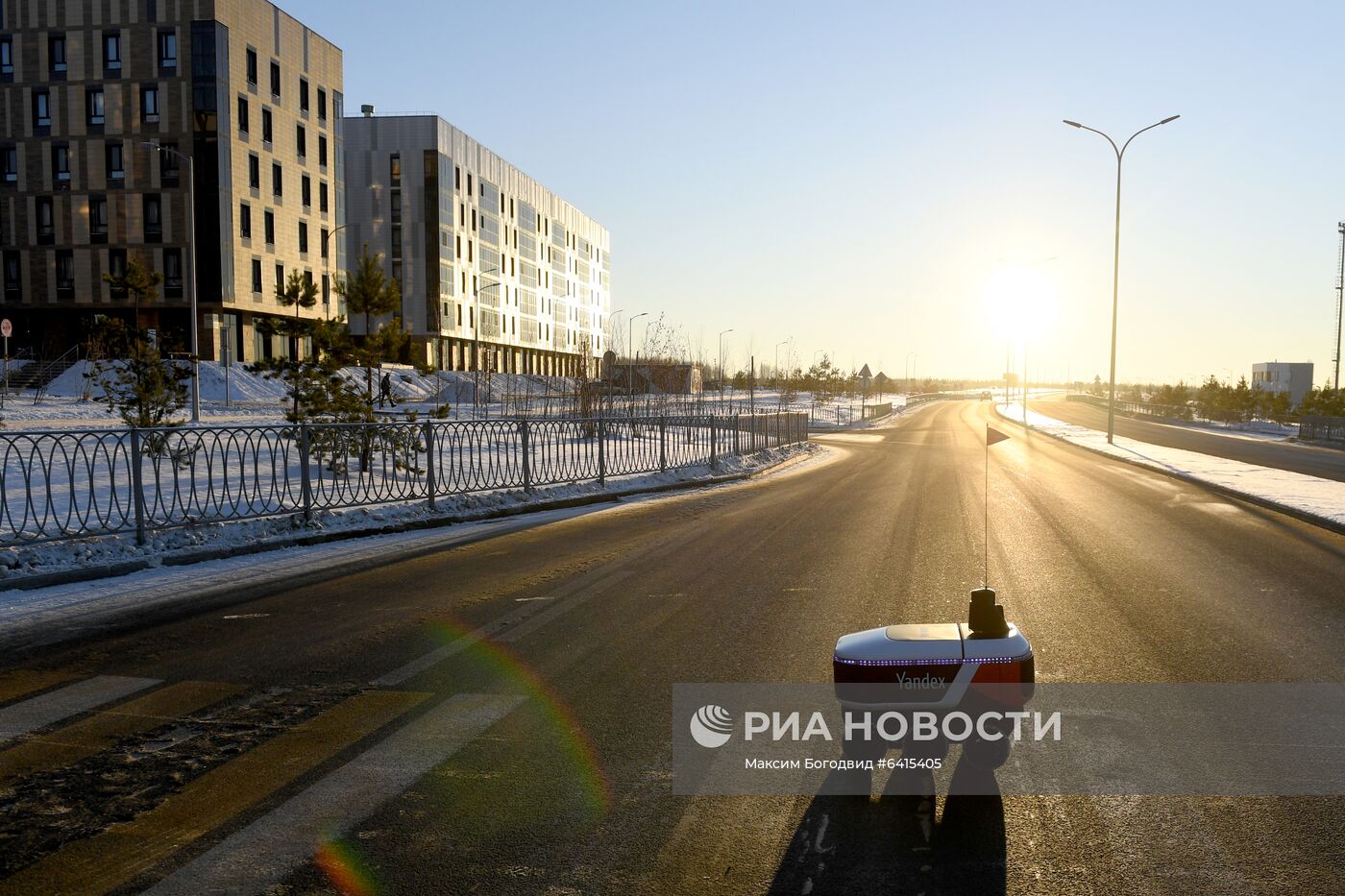 Робот-курьер "Яндекс.Ровер" в Иннополисе
