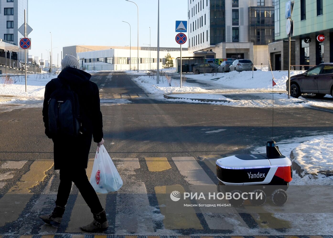 Робот-курьер "Яндекс.Ровер" в Иннополисе