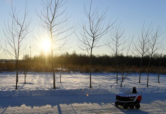 Робот-курьер "Яндекс.Ровер" в Иннополисе