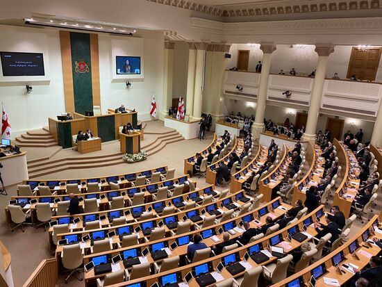 Первое заседание парламента Грузии