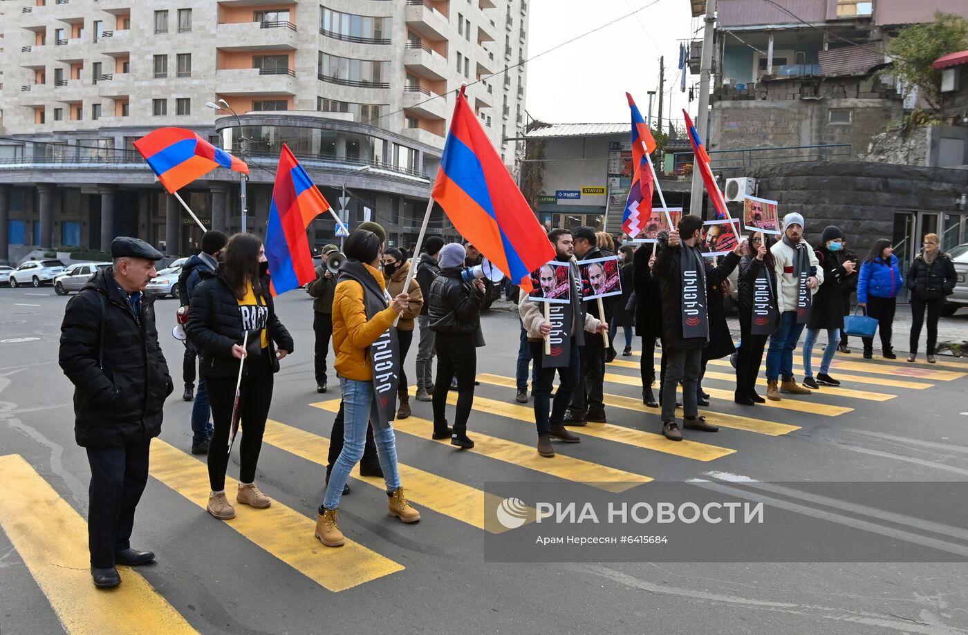 Акция протеста оппозиции в Ереване