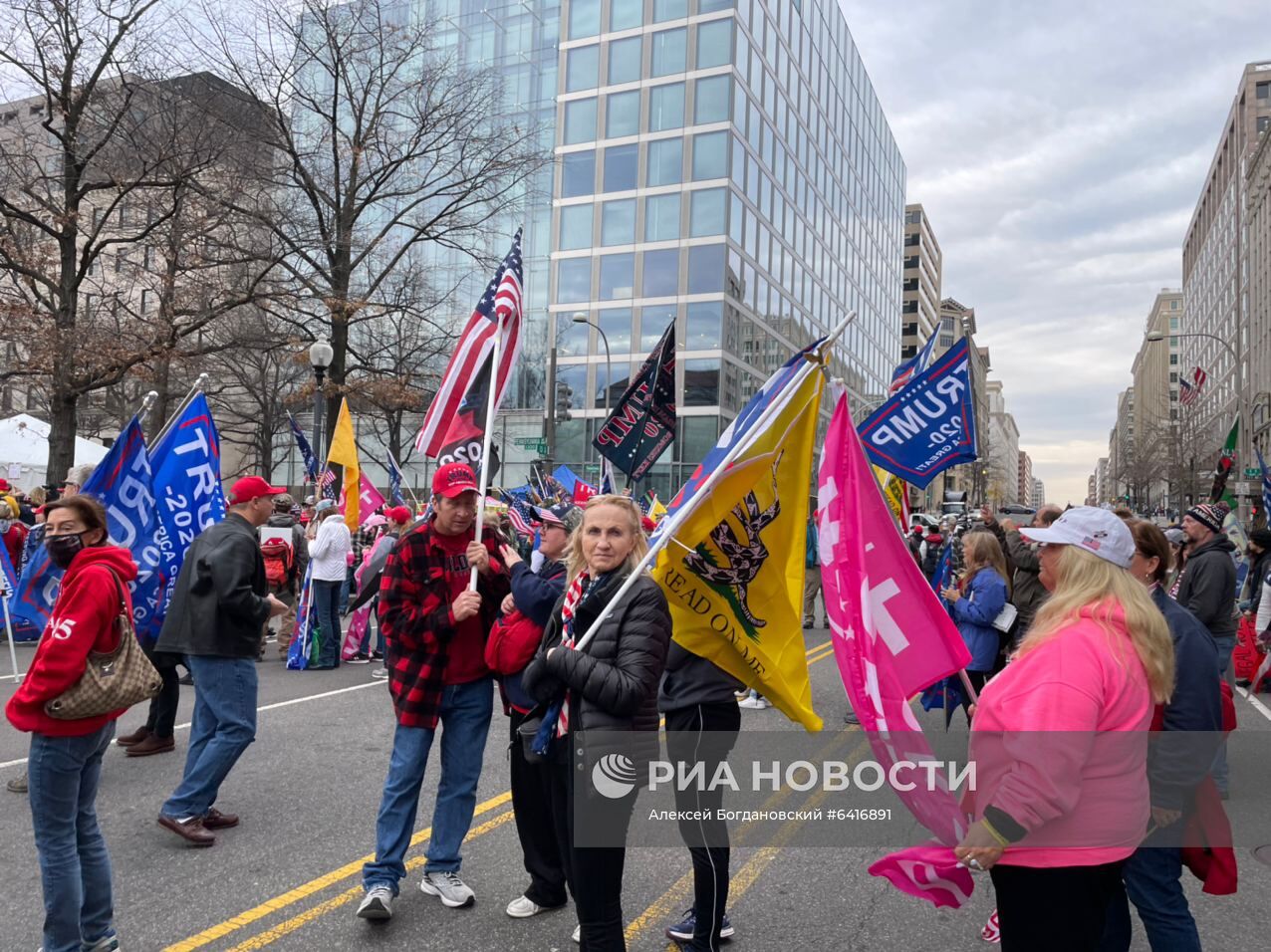 Акция сторонников Трампа в Вашингтоне