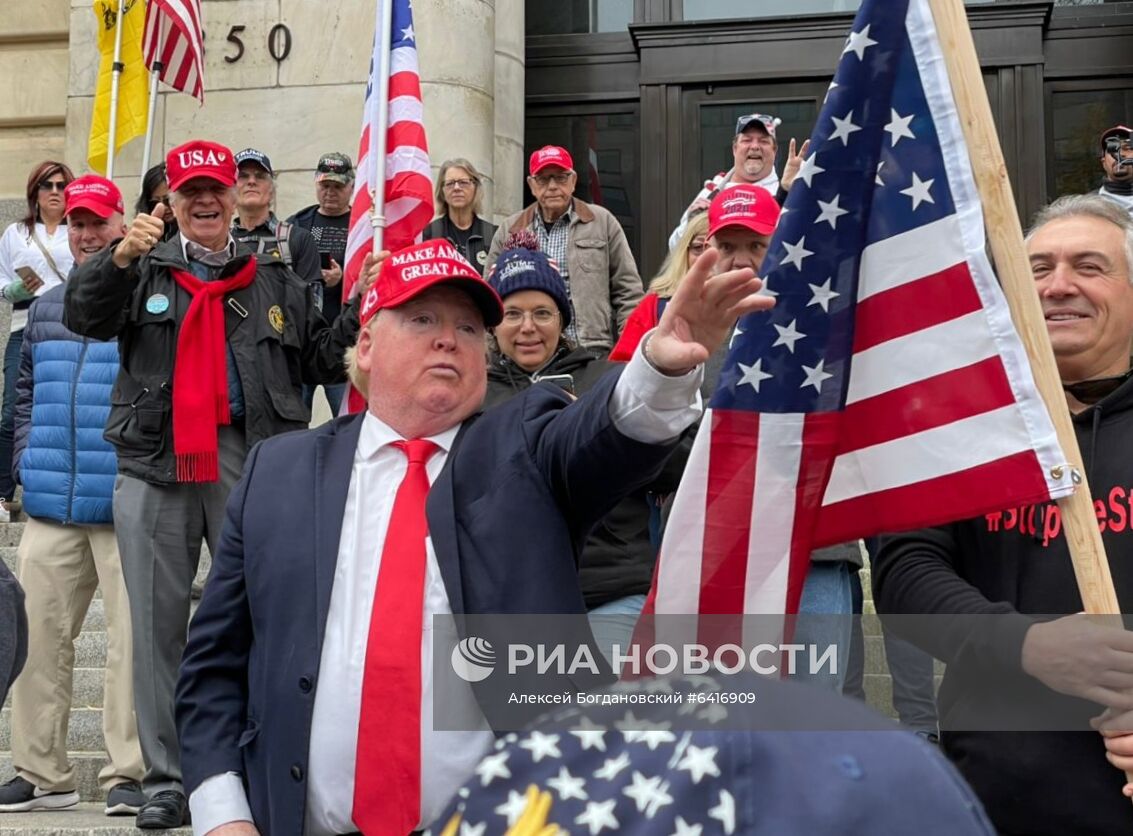 Акция сторонников Трампа в Вашингтоне