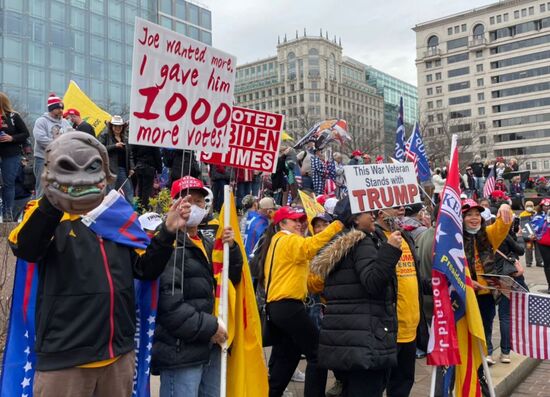 Акция сторонников Трампа в Вашингтоне