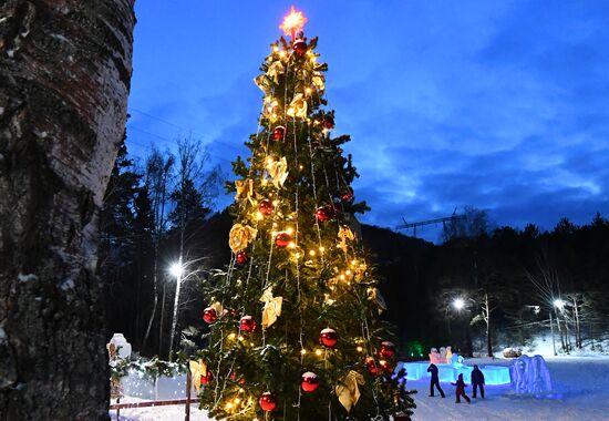 Подготовка к Новому году в Красноярске