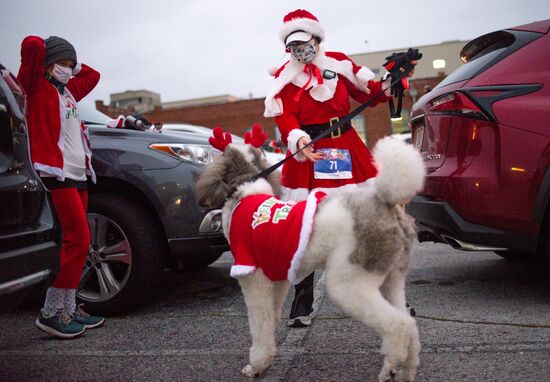 Забег Санта-Клаусов в США