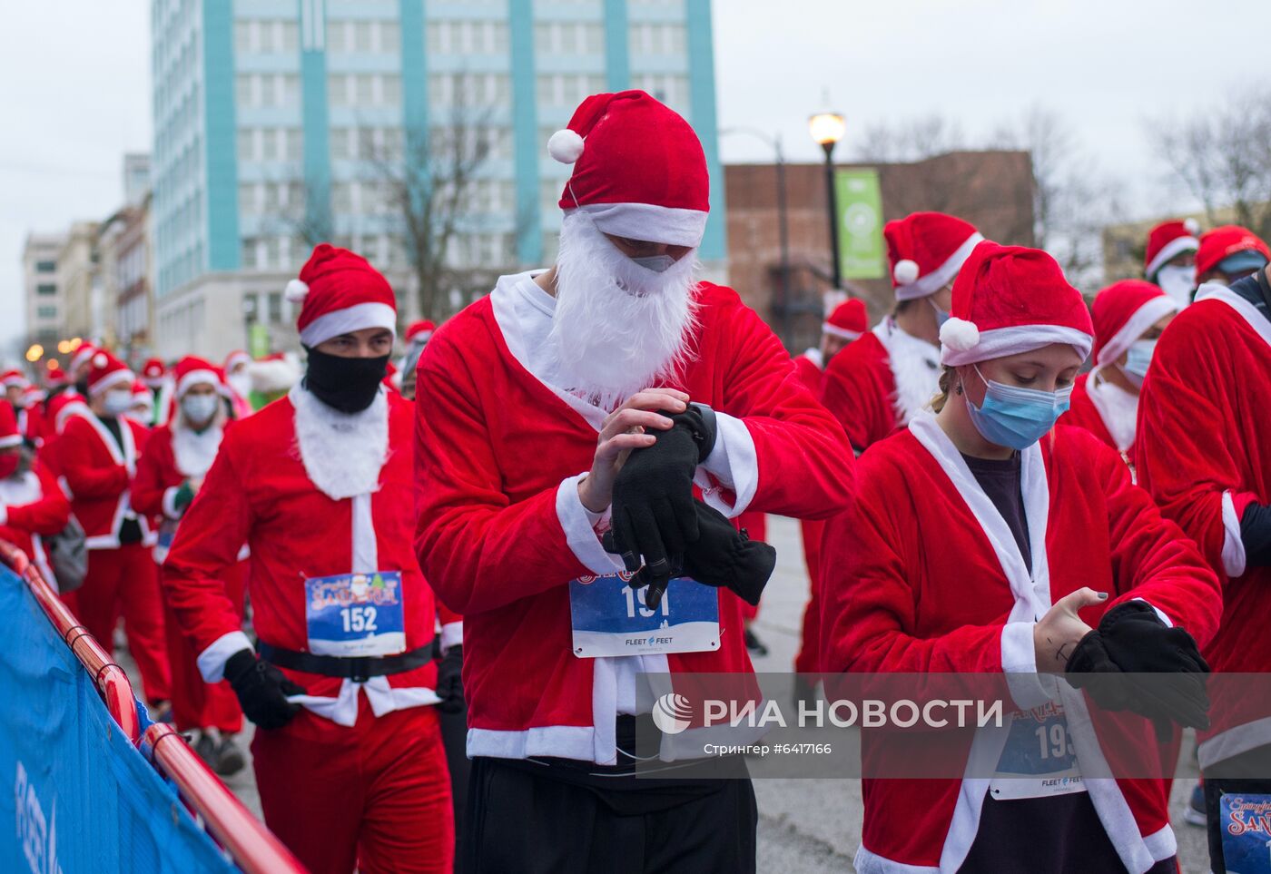 Забег Санта-Клаусов в США