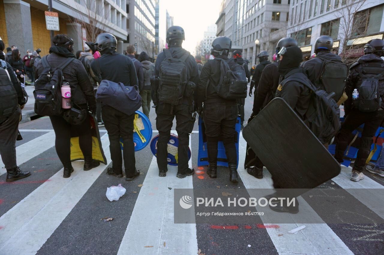 Акция сторонников Трампа в Вашингтоне