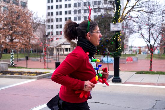 Забег Санта-Клаусов в США