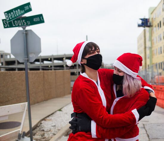 Забег Санта-Клаусов в США