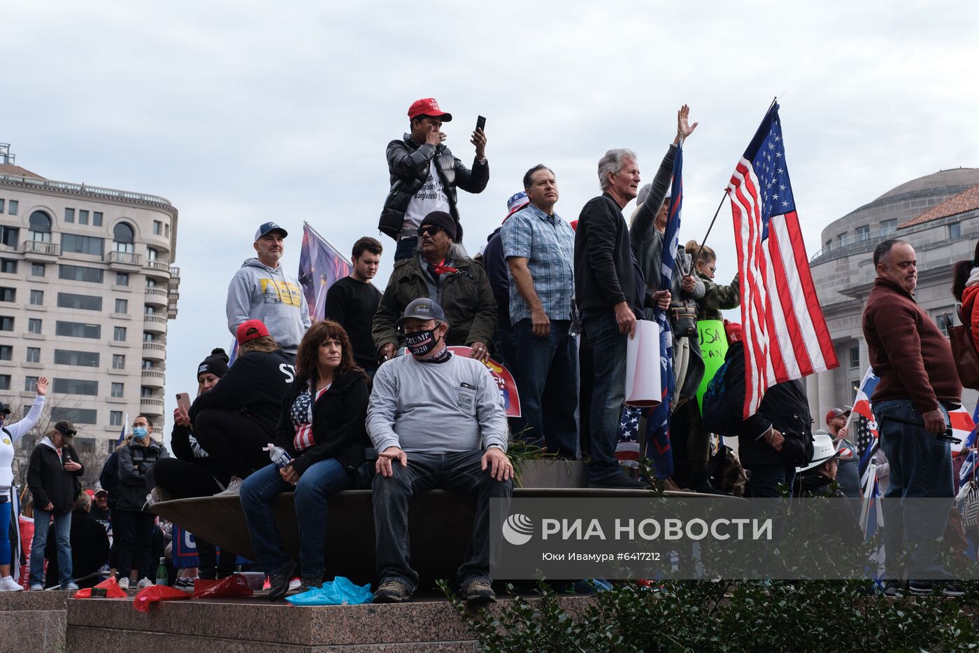 Акция сторонников Д. Трампа в Вашингтоне