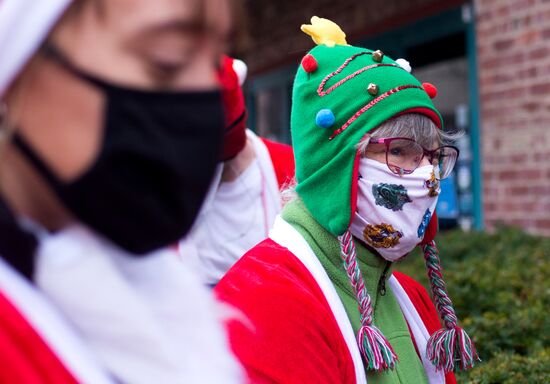 Забег Санта-Клаусов в США