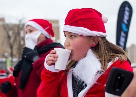 Забег Санта-Клаусов в США