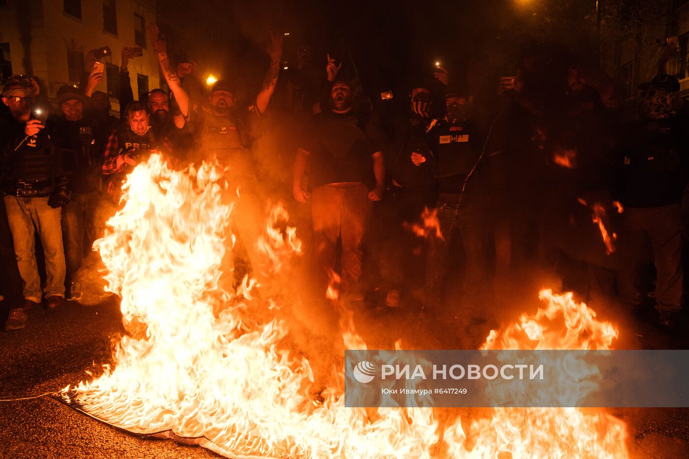 Акция сторонников Д. Трампа в Вашингтоне