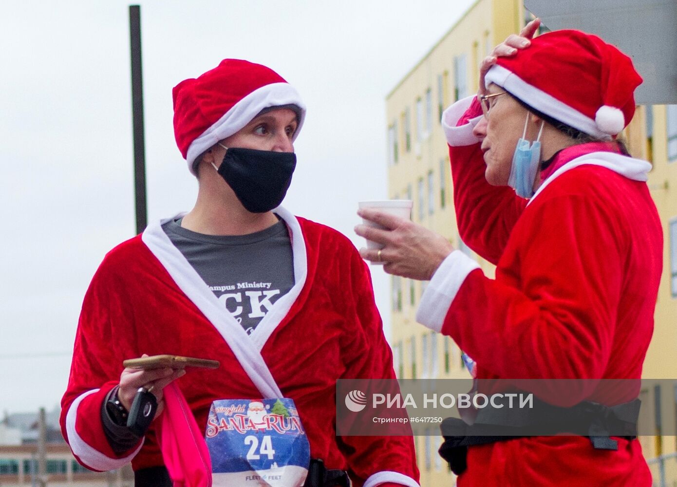 Забег Санта-Клаусов в США
