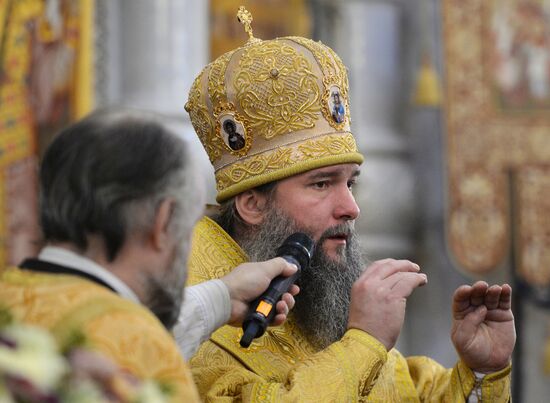 Архиерейская литургия в Храме-на-Крови в Екатеринбурге