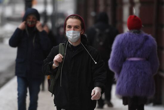 Масочный режим в Москве