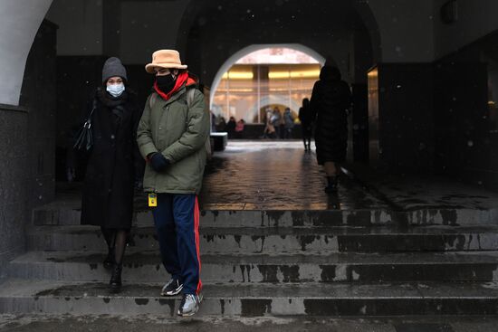 Масочный режим в Москве