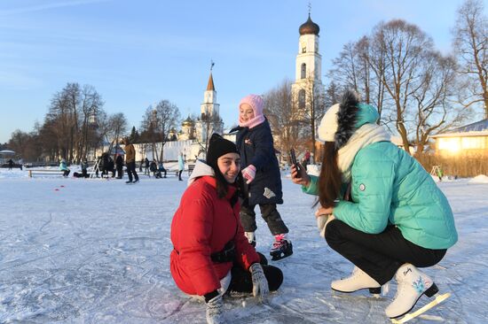 Открытие катка на Раифском озере