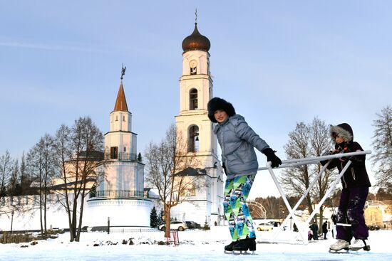 Открытие катка на Раифском озере