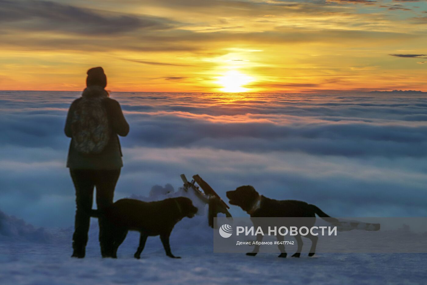 Низкая облачность в горах Ставропольского края