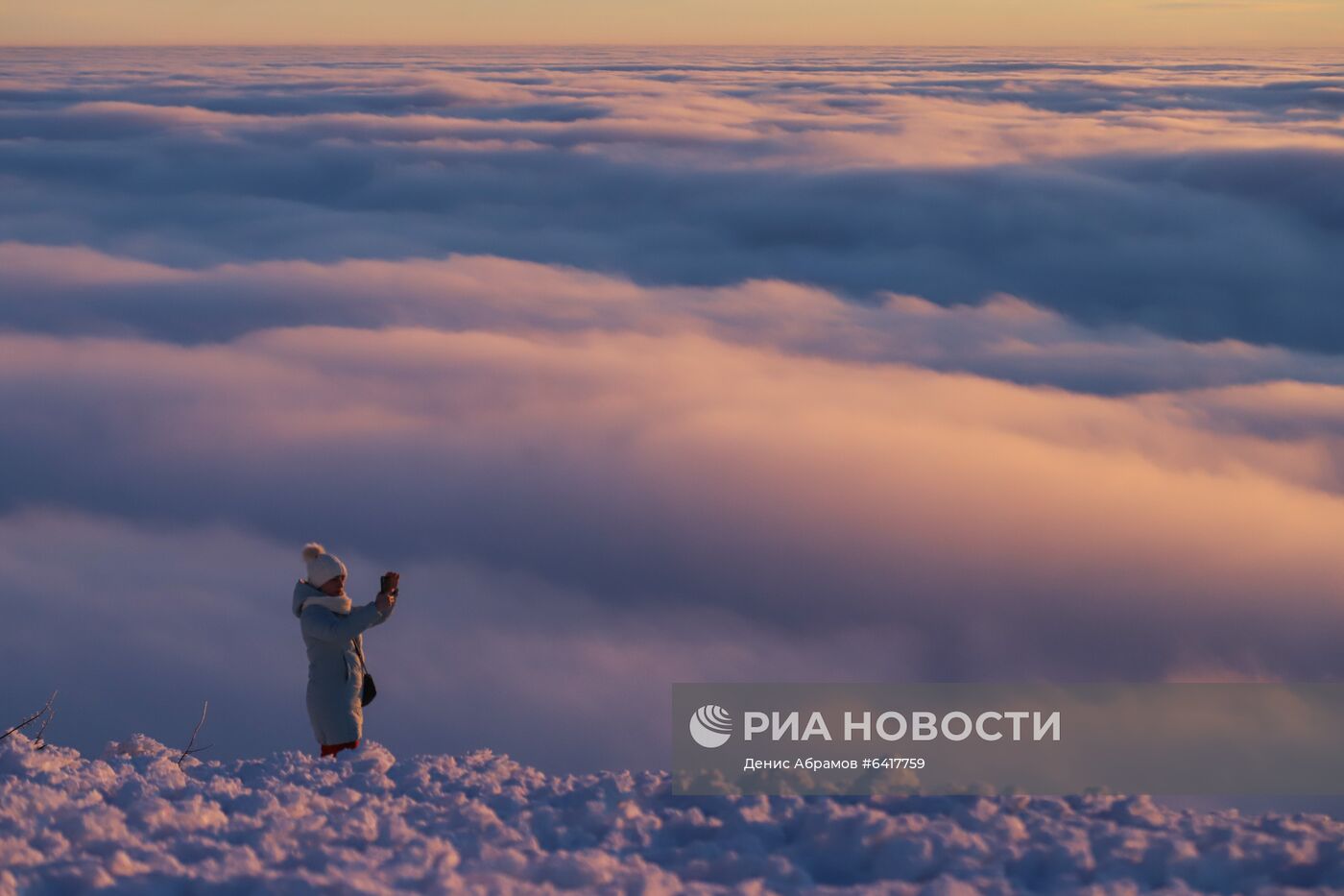 Низкая облачность в горах Ставропольского края