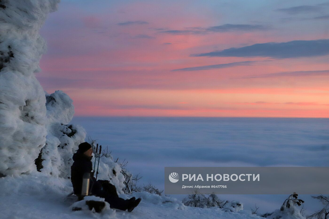 Низкая облачность в горах Ставропольского края