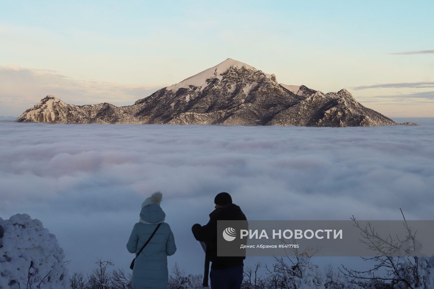 Низкая облачность в горах Ставропольского края