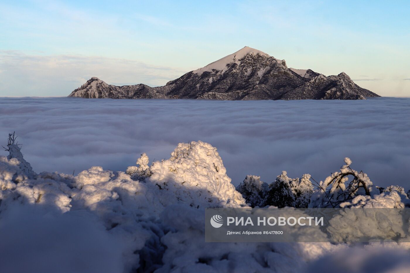 Низкая облачность в горах Ставропольского края