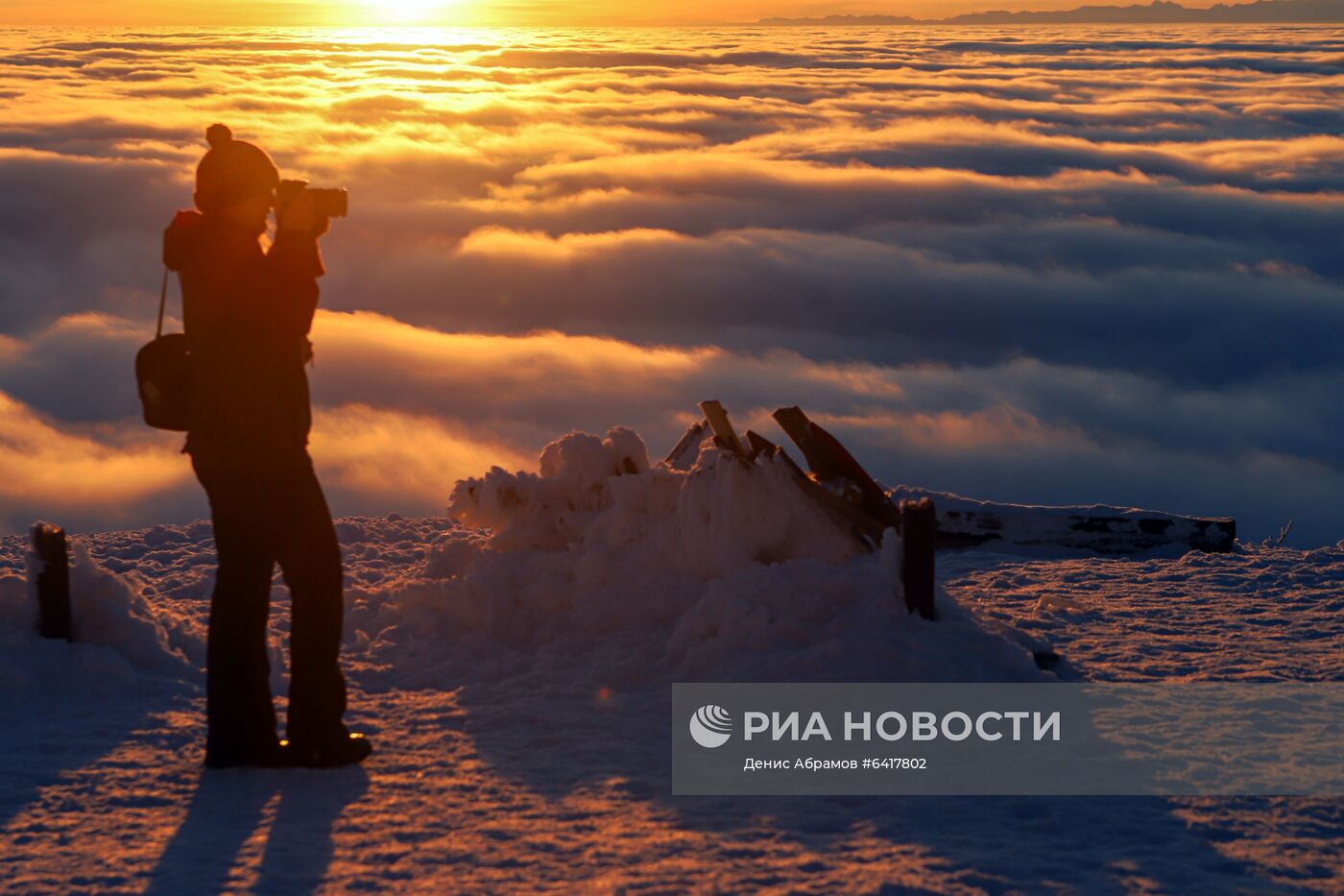 Низкая облачность в горах Ставропольского края