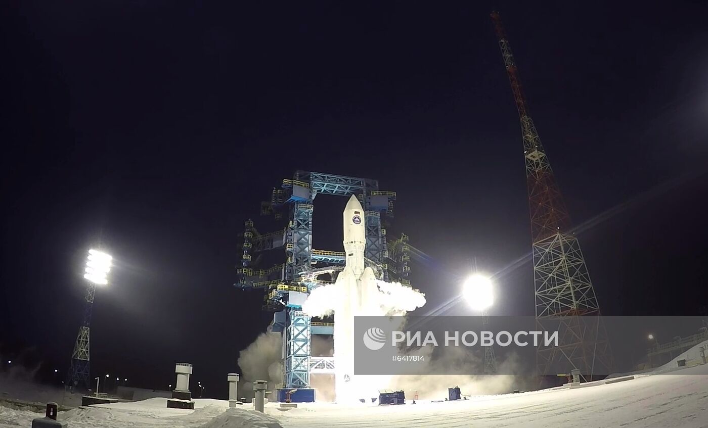 Запуск РН "Ангара-5" с космодрома Плесецк