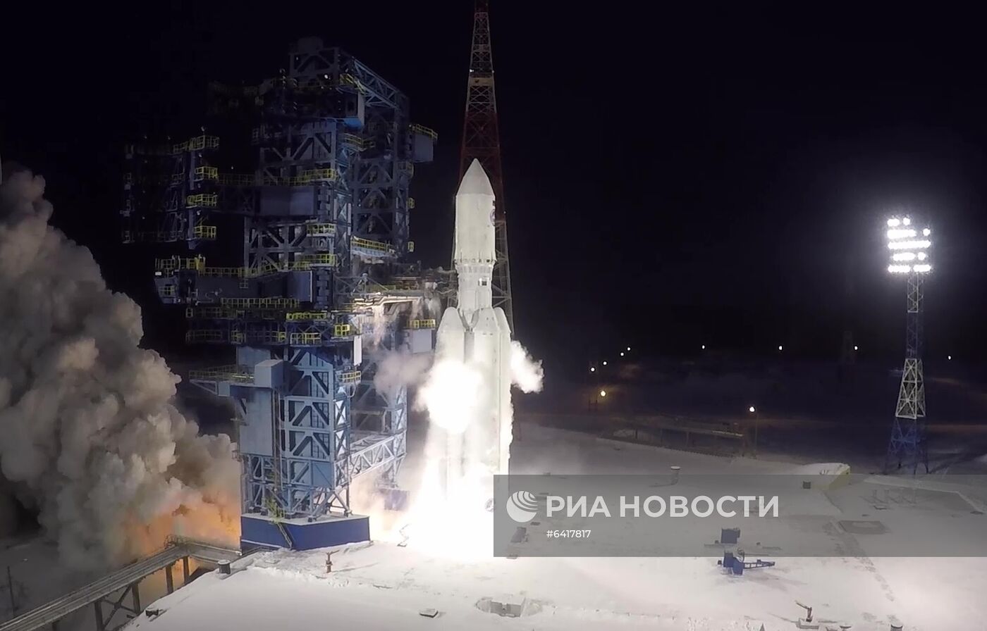 Запуск РН "Ангара-5" с космодрома Плесецк 