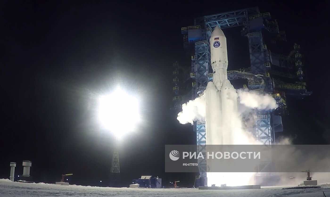 Запуск РН "Ангара-5" с космодрома Плесецк 