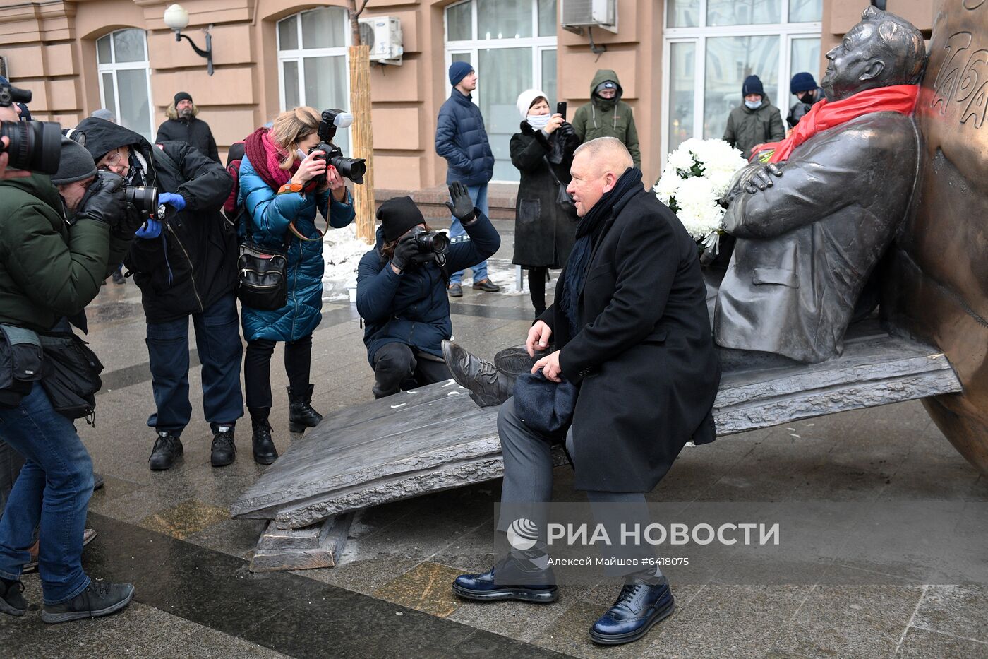 Открытие памятника Олегу Табакову