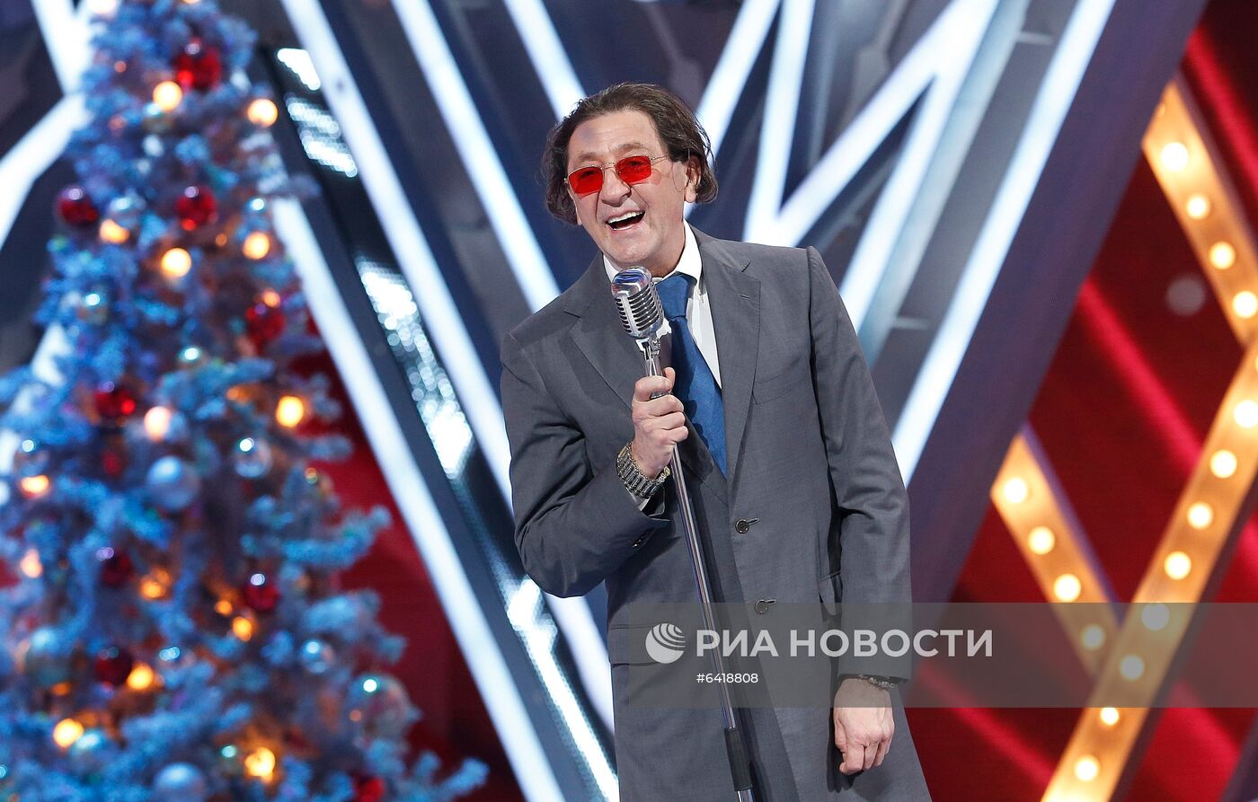 Съемки программы "Новогодний голубой огонек" на телеканале "Россия 1"