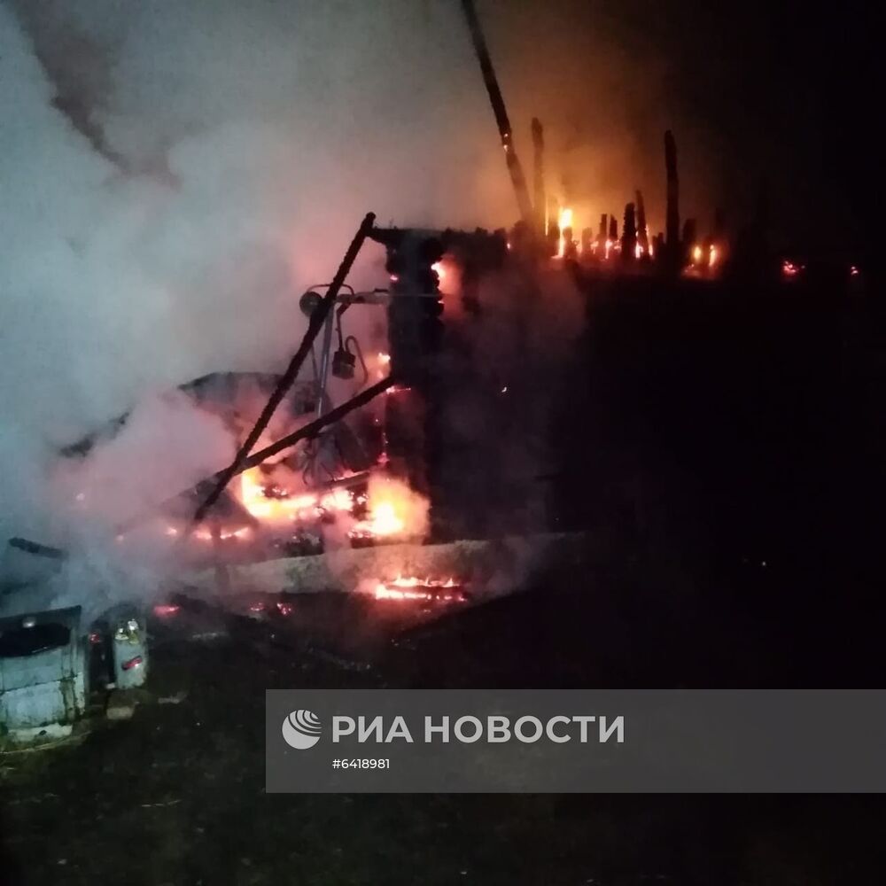 Пожар в доме престарелых в Башкирии 