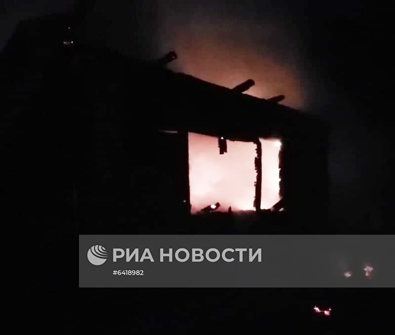 Пожар в доме престарелых в Башкирии 