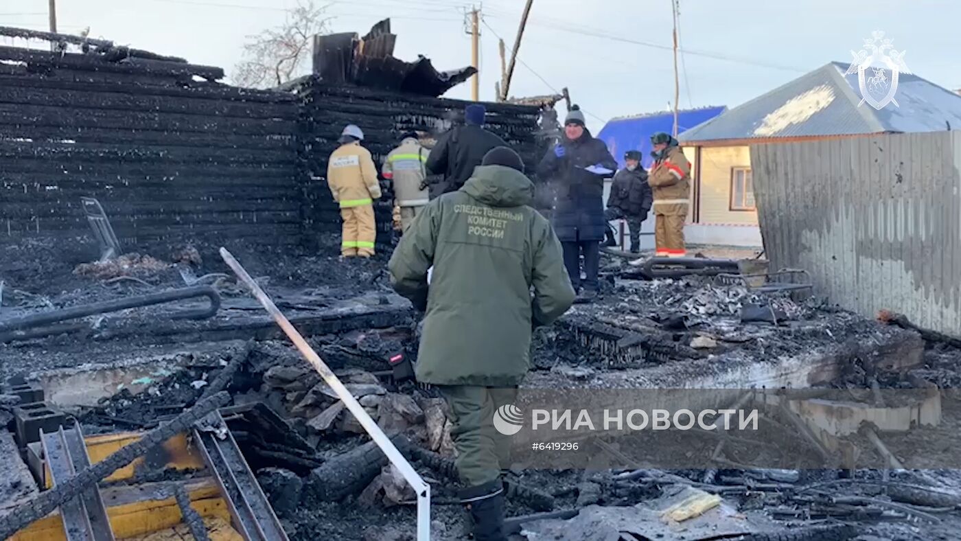 Пожар в доме престарелых в Башкирии