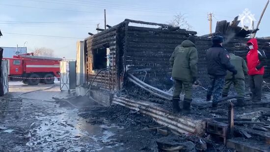 Пожар в доме престарелых в Башкирии