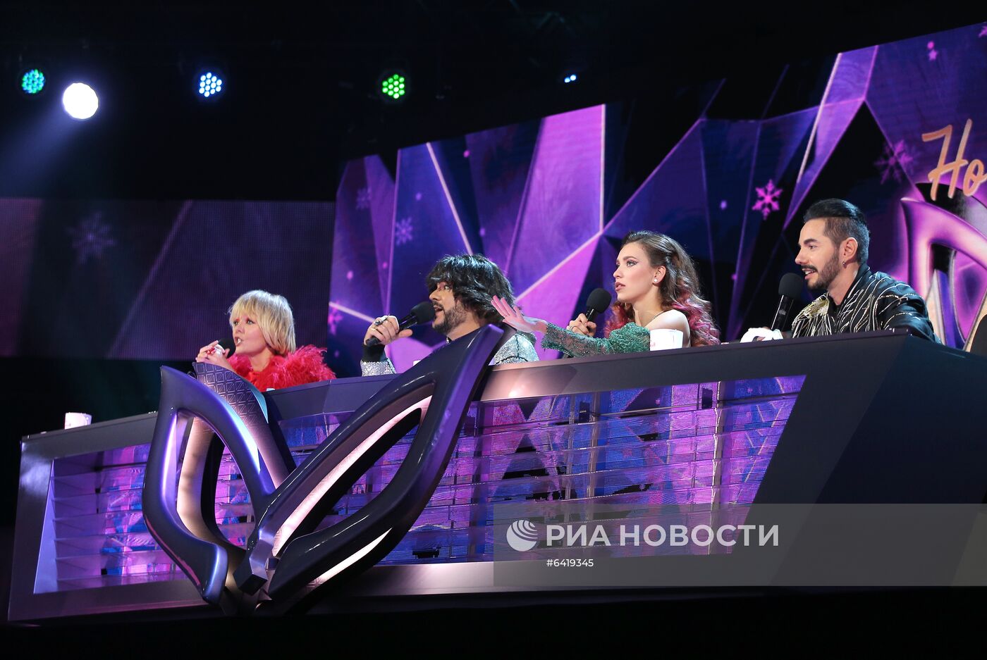 Съемки программы "Новогодняя маска" на телеканале НТВ