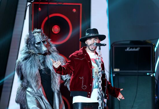 Съемки программы "Новогодняя маска" на телеканале НТВ