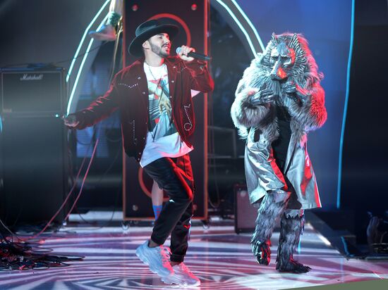 Съемки программы "Новогодняя маска" на телеканале НТВ