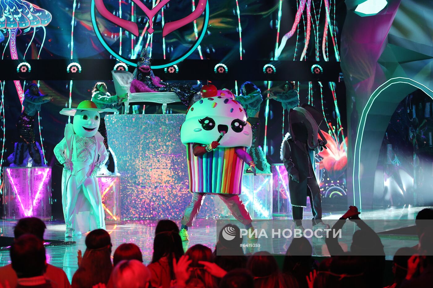 Съемки программы "Новогодняя маска" на телеканале НТВ