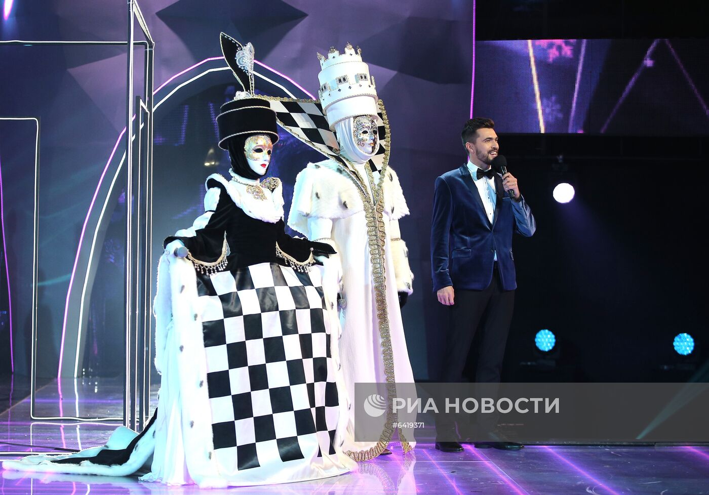 Съемки программы "Новогодняя маска" на телеканале НТВ