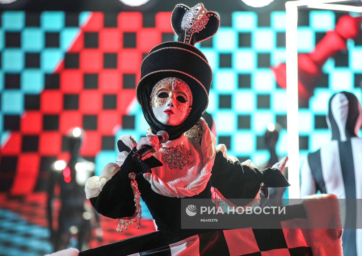 Съемки программы "Новогодняя маска" на телеканале НТВ