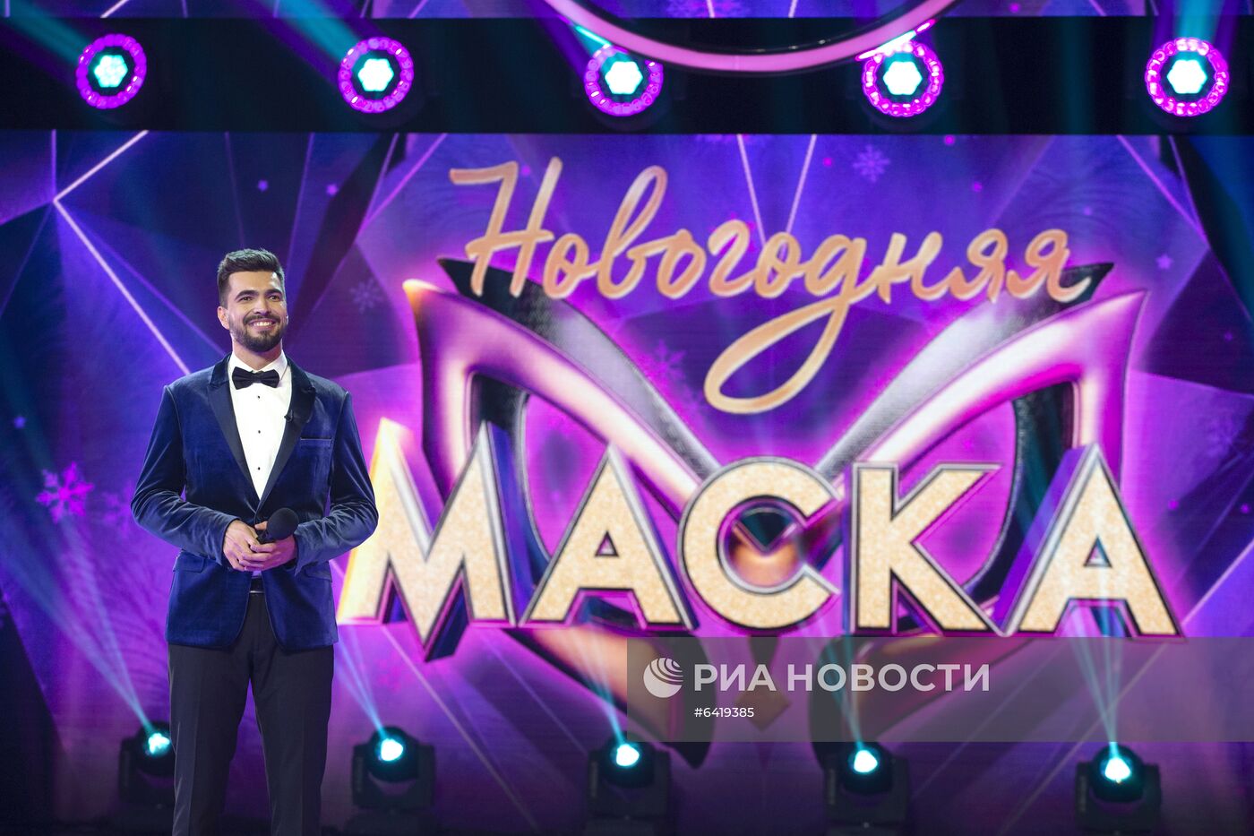 Съемки программы "Новогодняя маска" на телеканале НТВ